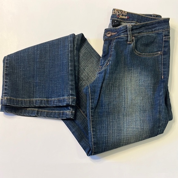 Southpole Dark Wash Blue Denim Flare Bootcut Jeans Size 5 - Picture 3 of 16